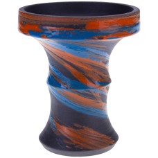 Чаша для кальяну з глини «Personalka Blue Orange»