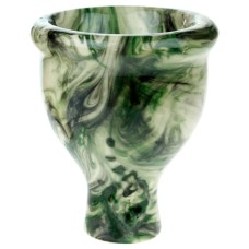 Керамическая чаша для кальяна «Мрамор Green»