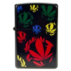Зажигалка бензиновая «Раста Multicolored Marijuana»