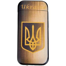 Импульсная USB зажигалка «Ukraine Gold»