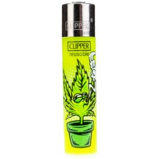 Зажигалка Clipper «Lucky Leaf Green»