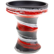 Чаша для кальяну з глини «Personalka Red-White»