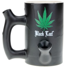 Трубка-чашка Black Leaf Ceramic Mug Bong Wake Bake Two