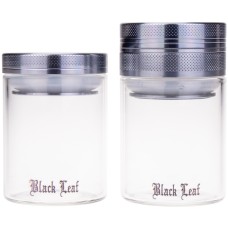 Гриндер Black Leaf Alu-Grinder With Glass Grey