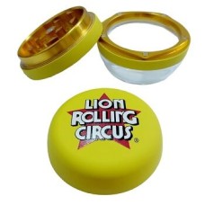 Гріндер Lion Rolling Circus Glass Metal Grinder Yellow