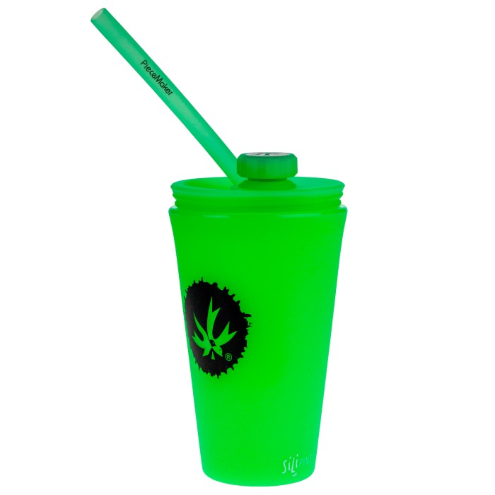 Силіконовий бонг-чашка «PieceMaker Kommuter Glow Green»