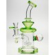 Бонг из боросиликатного стекла «Pulsar Teardrop Bong w Marble Green»