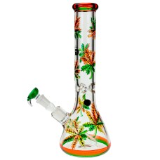 Бонг скляний «Colored cannabis»