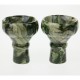 Чаша для кальяна из керамики «Зеленый мрамор»