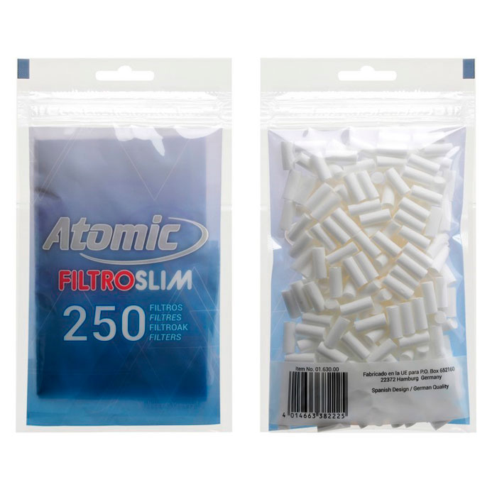 Фильтры для самокруток «Atomic Filter Slim 250 шт.
