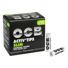 Фільтри з активованим вугіллям «OCB Active Tips Slim»