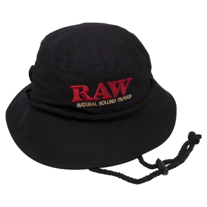 Панама хлопковая «RAW Smokermans Hats Black»