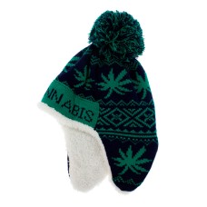 Зимняя шапка «Cannabis»