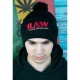 Зимняя шапка «RAW X Rollig Papers Pompom Knit Hat Black»