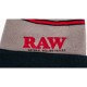 Зимняя растаманская шапка «RAW X Rolling Papers Pompom Knit Hat Black/Brown»