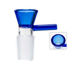 Шліф скляний з ручкою «Синя вуаль»